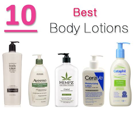 top rated body lotion brands.